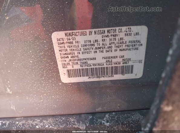JN1DF0BB0PM703456 2023 NISSAN ARIYA Gray Вид підкапотного простору