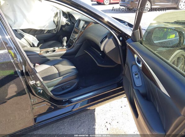 JN1EV7AP0JM357736 2018 INFINITI Q50 Черный Вид салона спереди