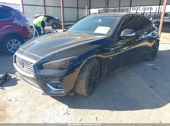 JN1EV7AP9JM355516 2018 INFINITI Q50 Black Przód lewy