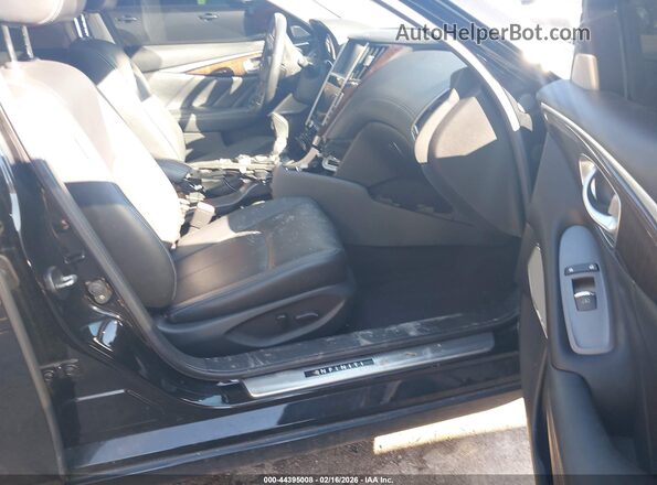 JN1EV7AP9JM355516 2018 INFINITI Q50 Black Widok wnętrza z przodu