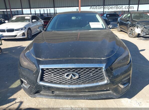 JN1EV7AP9JM355516 2018 INFINITI Q50 Black Widok wnętrza z tyłu