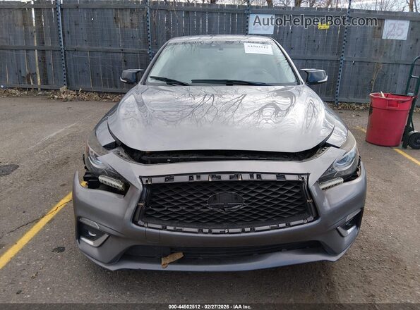 JN1EV7APXKM511936 2019 INFINITI Q50 Gray Vista del salpicadero