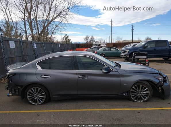 JN1EV7APXKM511936 2019 INFINITI Q50 Gray Vista del cuadro de instrumentos