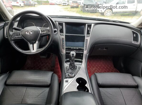 JN1EV7AR2LM252717 2020 INFINITI Q50 Black Առջևի վահանակի տեսք
