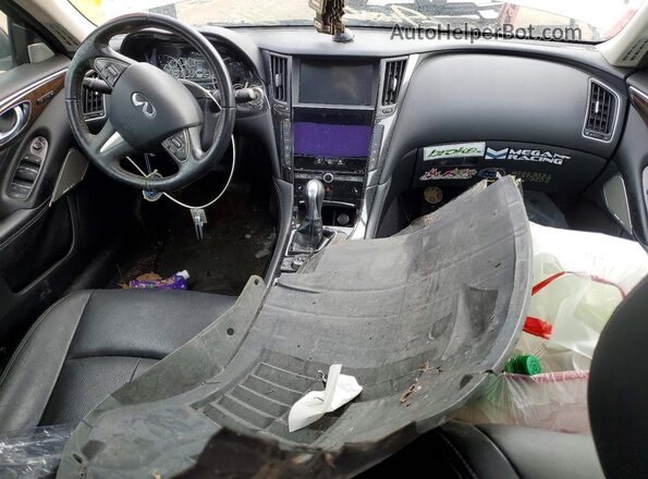 JN1EV7AR9HM836491 2017 INFINITI Q50 Silver Вид панелі приладів