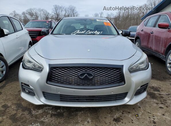 JN1EV7AR9HM836491 2017 INFINITI Q50 Silver Вид спереду