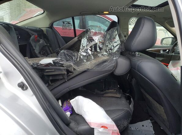 JN1EV7AR9HM836491 2017 INFINITI Q50 Silver Вид задніх сидінь