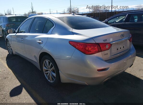 JN1EV7AR9HM838709 2017 INFINITI Q50 Silver Trasero izquierdo