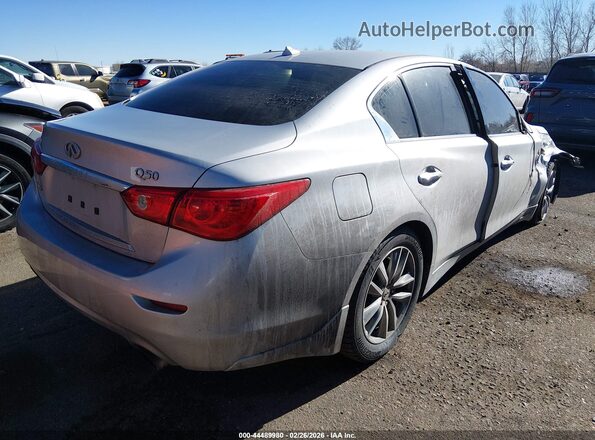 JN1EV7AR9HM838709 2017 INFINITI Q50 Silver Trasero derecho