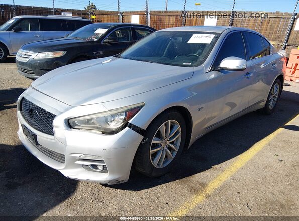 JN1EV7AR9HM838709 2017 INFINITI Q50 Silver Vista tres cuartos delantera izquierda