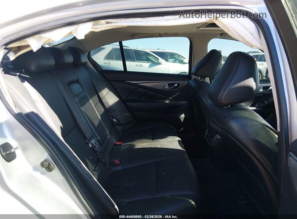 JN1EV7AR9HM838709 2017 INFINITI Q50 Silver Vista de la etiqueta del VIN