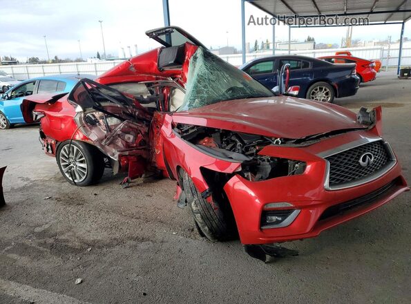 JN1EV7BP7NM312135 2022 INFINITI Q50 Burgundy Delantero derecho