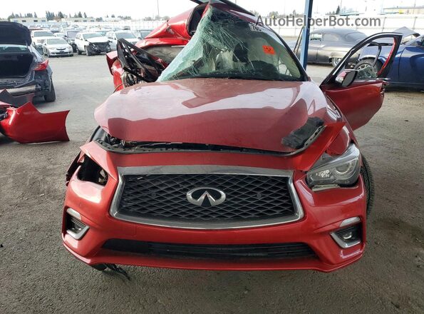 JN1EV7BP7NM312135 2022 INFINITI Q50 Burgundy Vista frontal