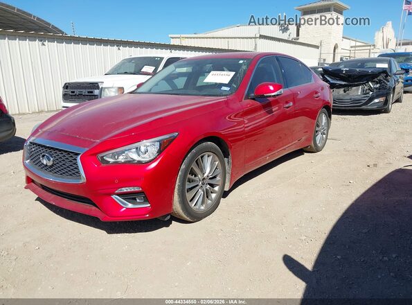 JN1EV7BP8PM511505 2023 INFINITI Q50 Красный Передняя левая четверть