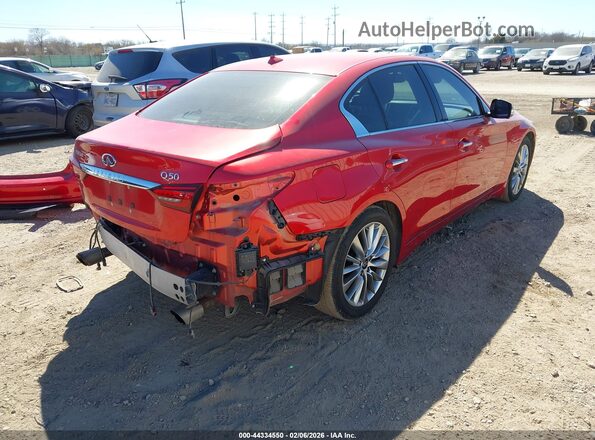 JN1EV7BP8PM511505 2023 INFINITI Q50 Красный Задняя правая четверть