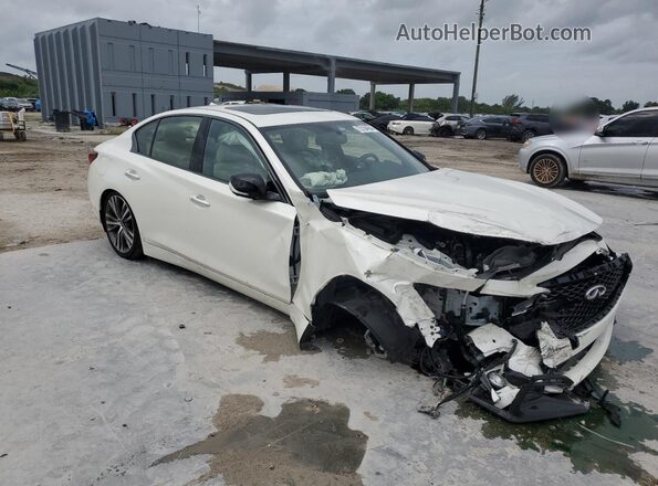 JN1EV7CP4PM510785 2023 INFINITI Q50 White Передня права чверть