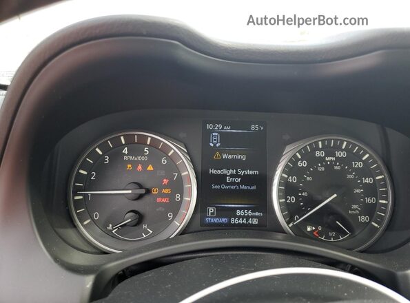 JN1EV7CP4PM510785 2023 INFINITI Q50 White Вид щитка приладів