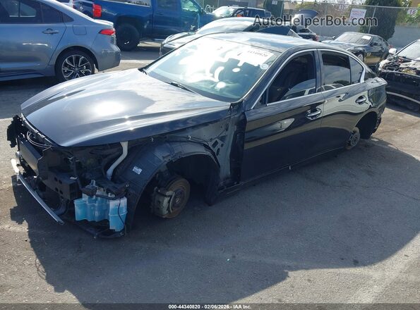 JN1EV7CPXMM706113 2021 INFINITI Q50 Черный Передняя левая четверть