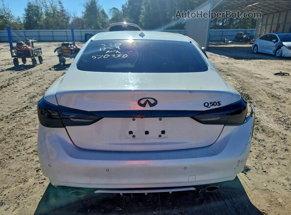 JN1FV7DP6PM570330 2023 INFINITI Q50 White Вид ззаду