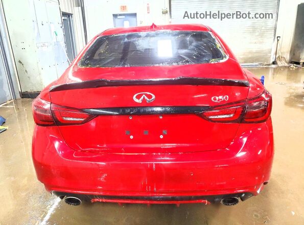 JN1FV7DR1MM880043 2021 INFINITI Q50 Red Widok z tyłu
