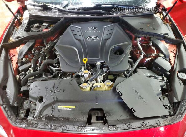 JN1FV7DR1MM880043 2021 INFINITI Q50 Red Widok wnętrza z tyłu