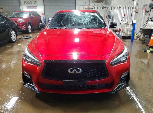 JN1FV7DR1MM880043 2021 INFINITI Q50 Red Widok z przodu