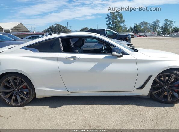 JN1FV7LK3MM530210 2021 INFINITI Q60 White ხელსაწყოთა პანელის ხედი
