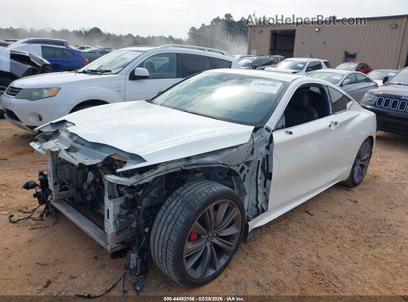 JN1FV7LL5NM680135 2022 INFINITI Q60 White წინა მარცხენა ხედი სამი მეოთხედიდან