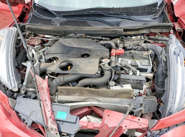 JN8AF5MR0GT600667 2016 NISSAN JUKE Красный Вид задней части салона