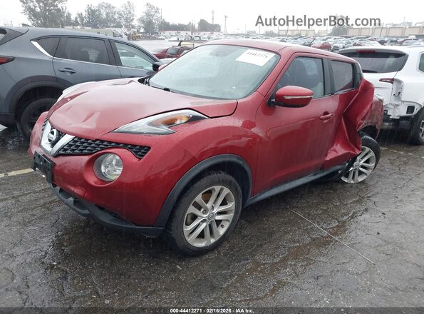 JN8AF5MR6HT701293 2017 NISSAN JUKE Red Vista tres cuartos delantera izquierda