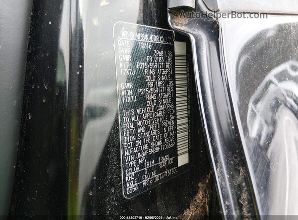 JN8AF5MR8HT703689 2017 NISSAN JUKE Черный Вид подкапотного пространства