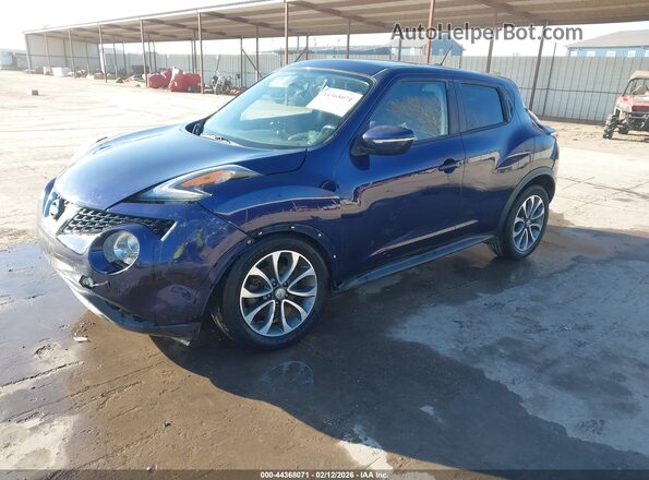 JN8AF5MRXHT704844 2017 NISSAN JUKE Blue Vista tres cuartos delantera izquierda