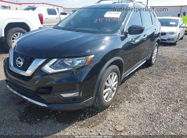 JN8AT2MT7HW144685 2017 NISSAN ROGUE Black წინა მარცხენა ხედი სამი მეოთხედიდან