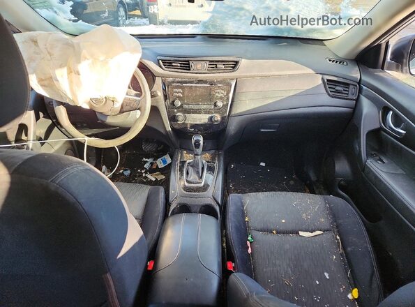 JN8AT2MV0HW256987 2017 NISSAN ROGUE Silver წინა პანელის ხედი