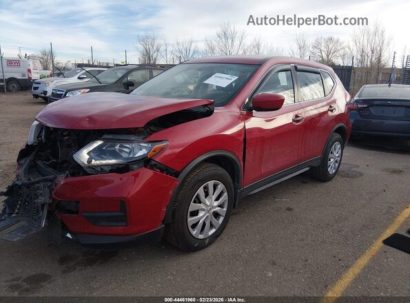 JN8AT2MV7HW254041 2017 NISSAN ROGUE Красный Передняя левая четверть