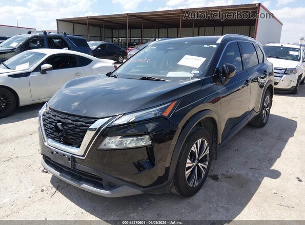 JN8AT3BA5MW017791 2021 NISSAN ROGUE Black Առջևի ձախ երեք քառորդ տեսարան