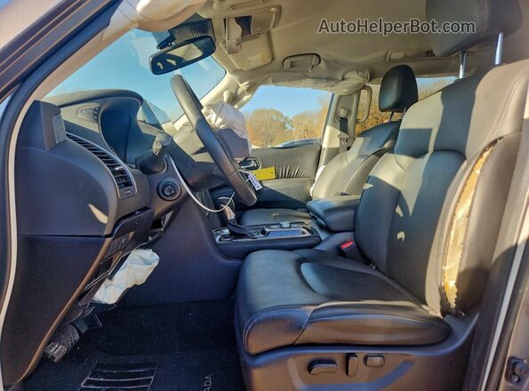 JN8AY2AC1P9182092 2023 NISSAN ARMADA Silver Widok wnętrza z przodu
