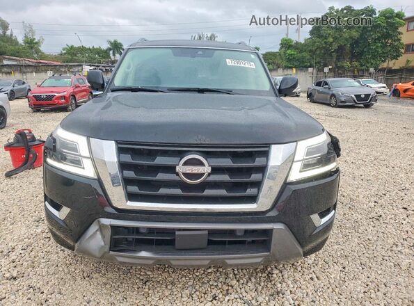 JN8AY2AC2N9161541 2022 NISSAN ARMADA Black Front view