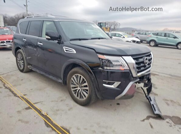 JN8AY2BA4R9418539 2024 NISSAN ARMADA Черный Передняя правая четверть