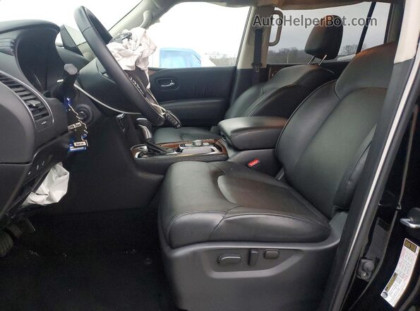 JN8AY2BA4R9418539 2024 NISSAN ARMADA Черный Вид салона спереди
