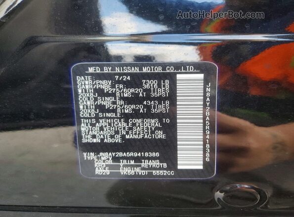 JN8AY2BA5R9418386 2024 NISSAN ARMADA Black 