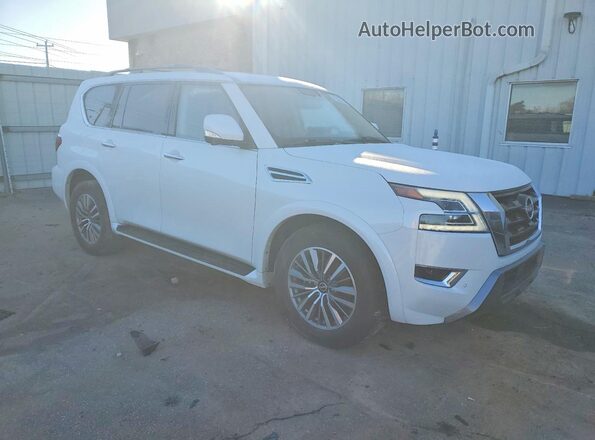 JN8AY2BA7P9400159 2023 NISSAN ARMADA White Передня права чверть