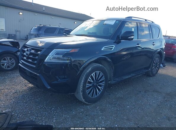 JN8AY2BA9P9401927 2023 NISSAN ARMADA Black Передня ліва чверть
