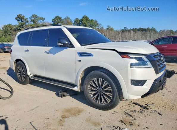 JN8AY2BB3M9792755 2021 NISSAN ARMADA White Delantero derecho