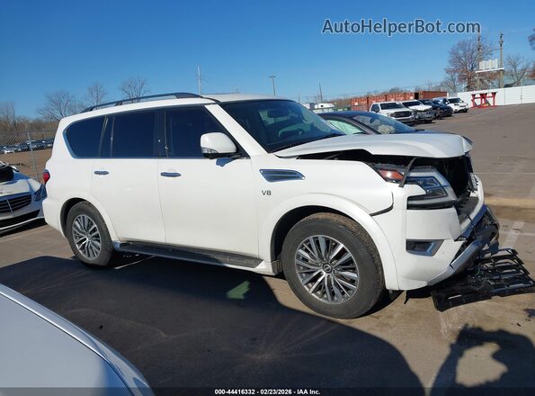 JN8AY2BC9M9145267 2021 NISSAN ARMADA White Սալոնի հետևի տեսք