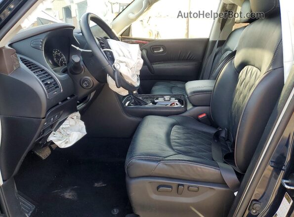 JN8AY2CD4P9690109 2023 NISSAN ARMADA Черный Вид салона спереди