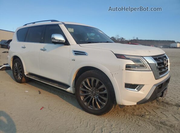 JN8AY2DA4M9373219 2021 NISSAN ARMADA White Front right