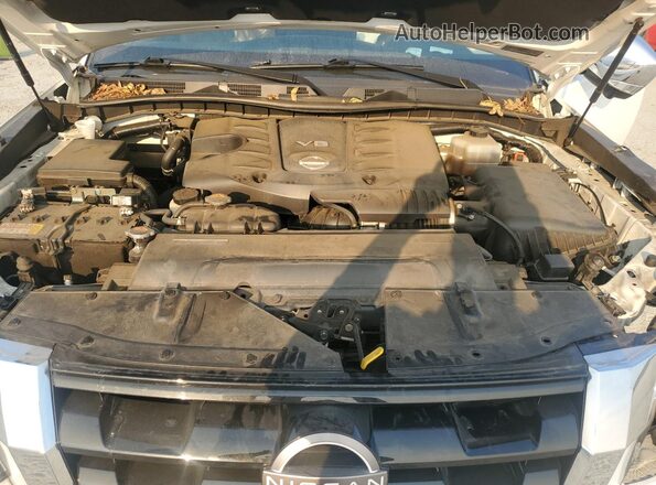 JN8AY2DA4M9373219 2021 NISSAN ARMADA White Engine compartment view