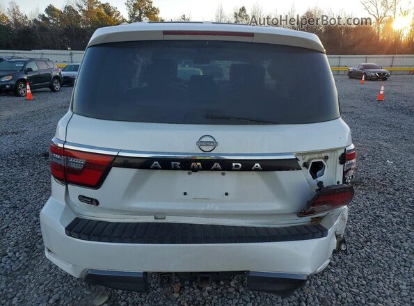 JN8AY2DB1M9794257 2021 NISSAN ARMADA Белый Вид сзади