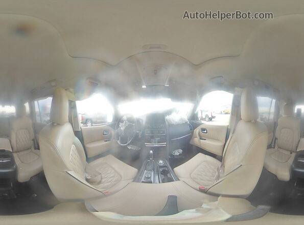 JN8AY2DB1R9850236 2024 NISSAN ARMADA White Панорамний вид салону 360°